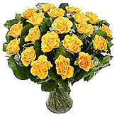 Bloemen boeket van gele rozen