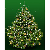 Kerstboom Nordmann 150cm met kerstballen goud glans