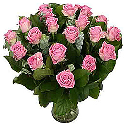 Bloemen boeket van roze rozen
