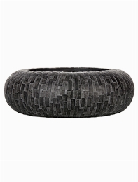 Capi Nature Stone Schaal rond I zwart