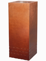 Pedestal (metallic) Pedestal wood matt copper