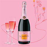 Veuve Clicquot Rose Champagne SA 0,75ltr (Prijs_per_fles_€48)