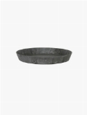 Artstone Saucer Round Black