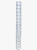 Draadzuil Koker 150