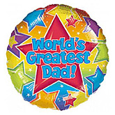 Worlds greatest dad heliumballon
