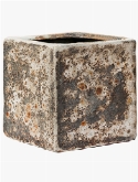 Lava Cube relic rust metal (glazed inside)