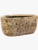 Lava Oval relic beige (glazed inside)