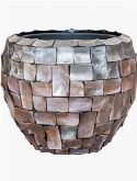 Oceana Pearl Steel Couple Brown Grey (met inzetbak)