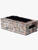 Oceana Pearl Table Planter Rectangle Brown