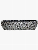 Shell Table Top Planter Mother of pearl silver-blue